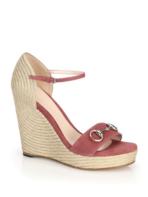 gucci espadrille loafers|gucci espadrilles wedges pink.